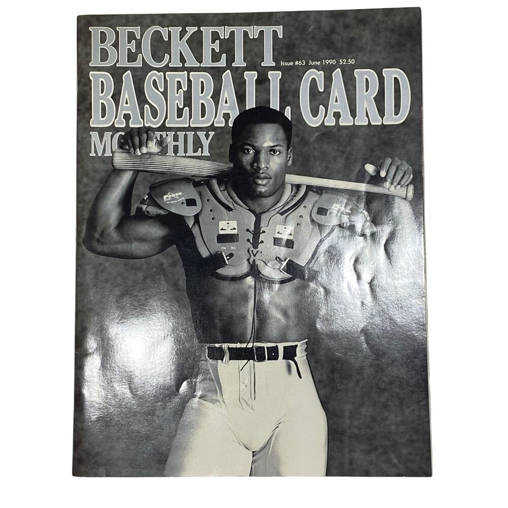 BECKETT MONTHLY Bo Jackson Baseball Card Price Guide June 1990 #63 Vol 7 No 6